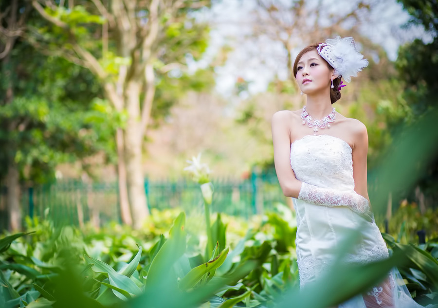 Winne清纯唯美婚纱外拍写真