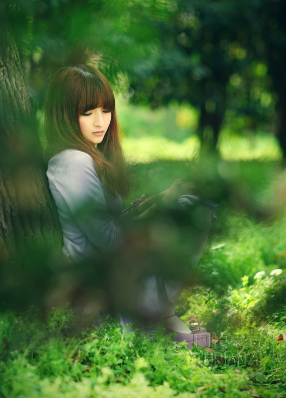 女子纯白如女神 清纯率真