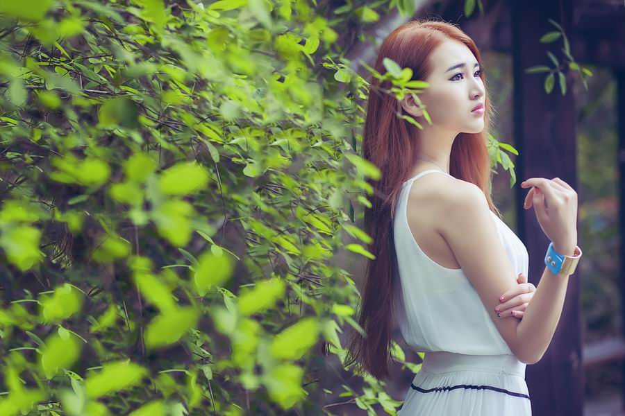 清纯美女森林系生活照 绝美靓丽