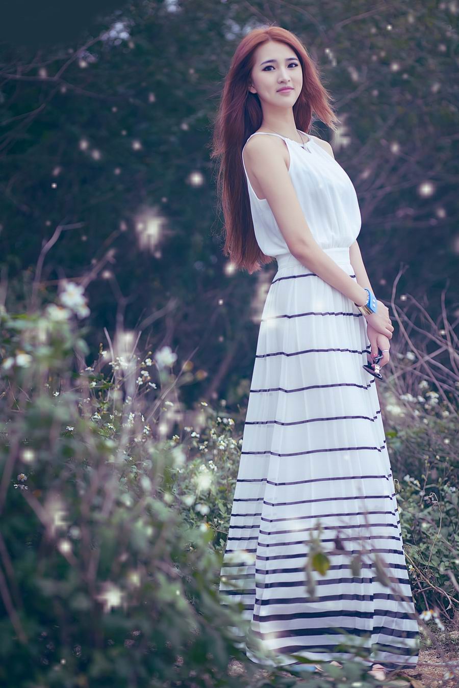 清纯美女森林系生活照 绝美靓丽