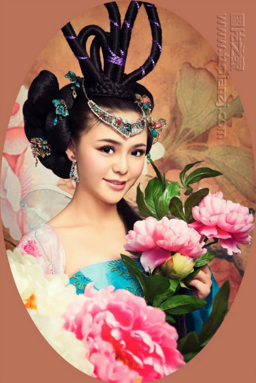 性感古装美女图片 小露香肩香艳欲滴