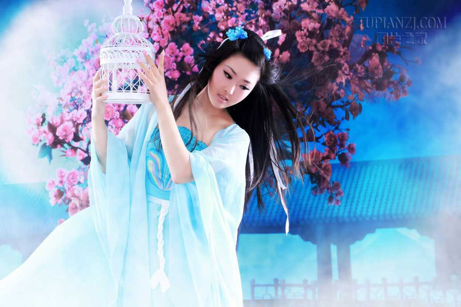 魅影古典美女写真图片