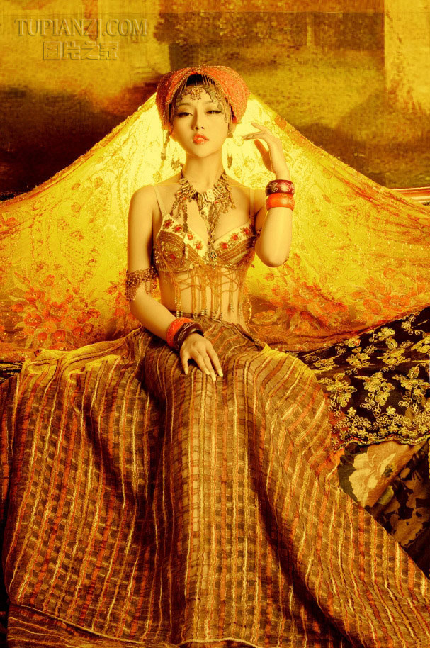 绝美古典美女写真 展现印度女王之美