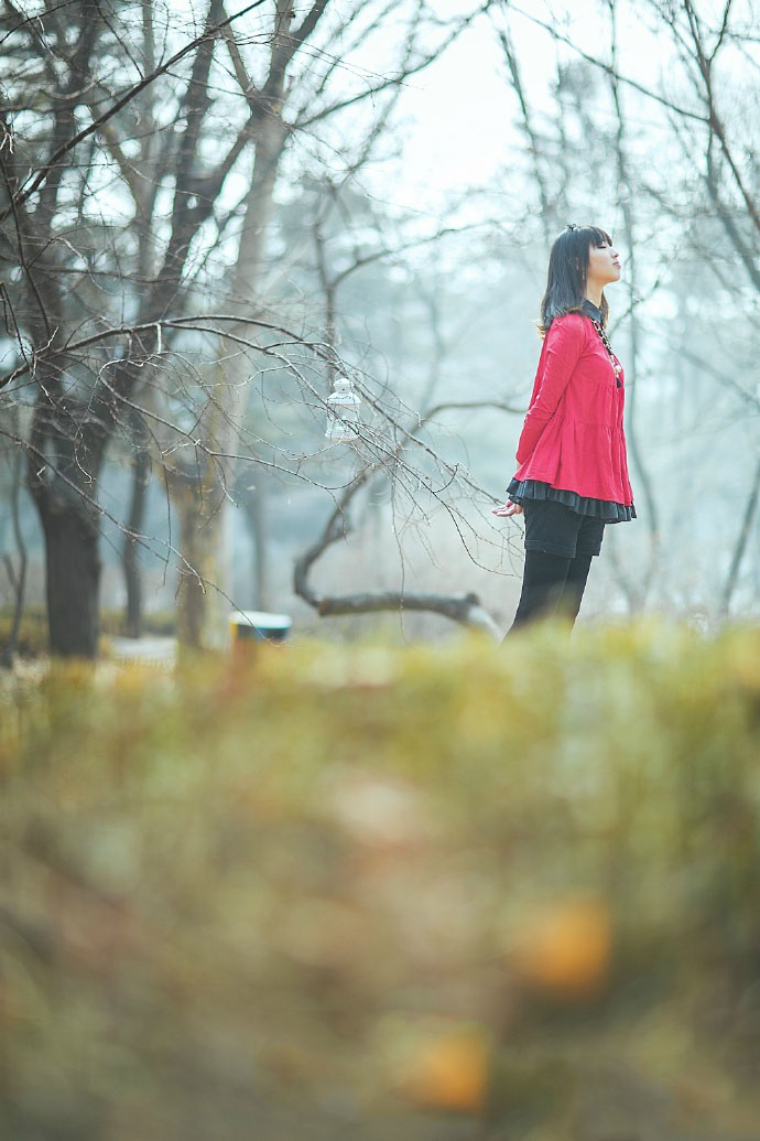 靓丽少女红色的梦想