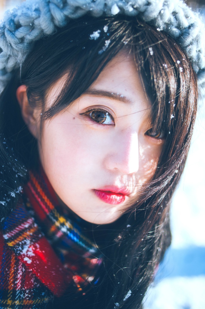 清纯甜美的雪国少女