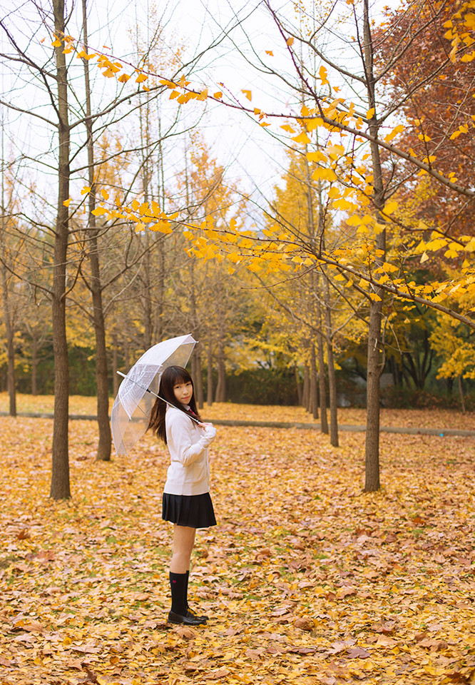 清纯学院少女森女写真