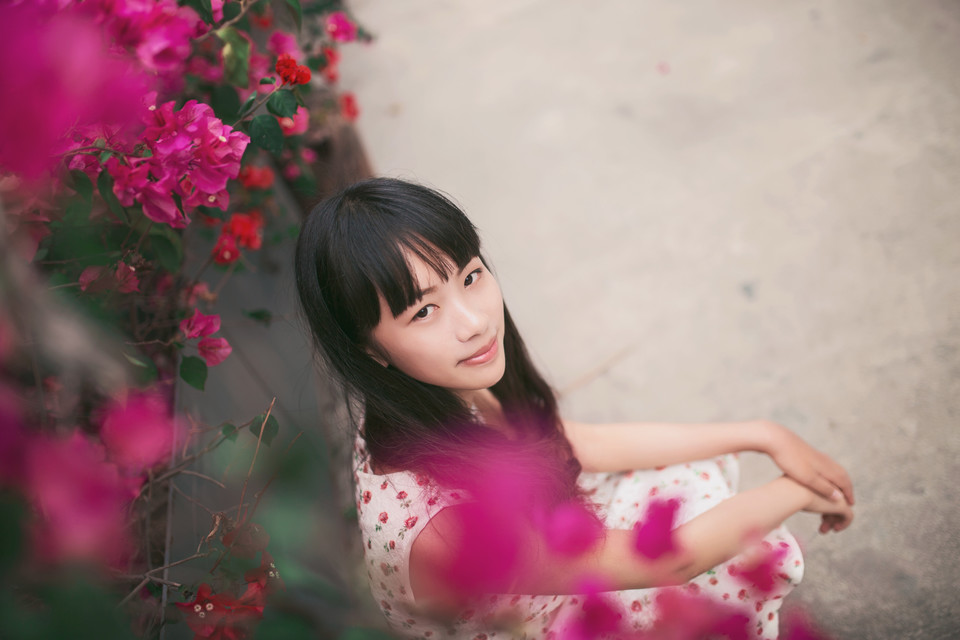 清纯花季少女唯美复古写真