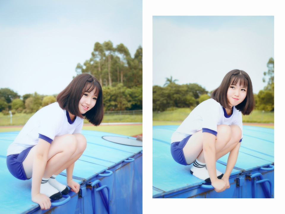 体操服白嫩妹子的雨后时间