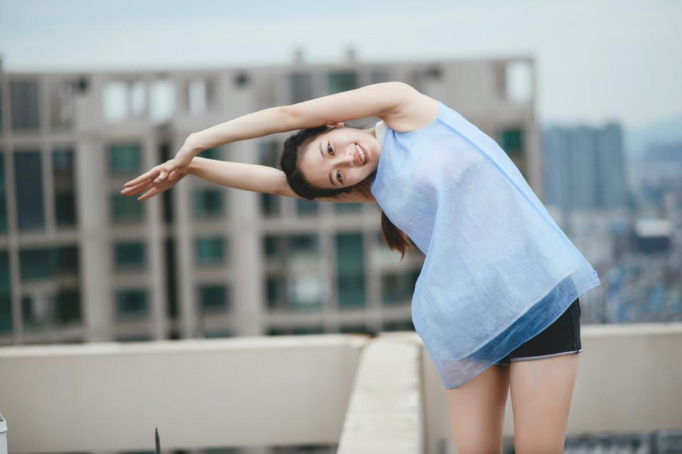 天台邻家女孩放松心情