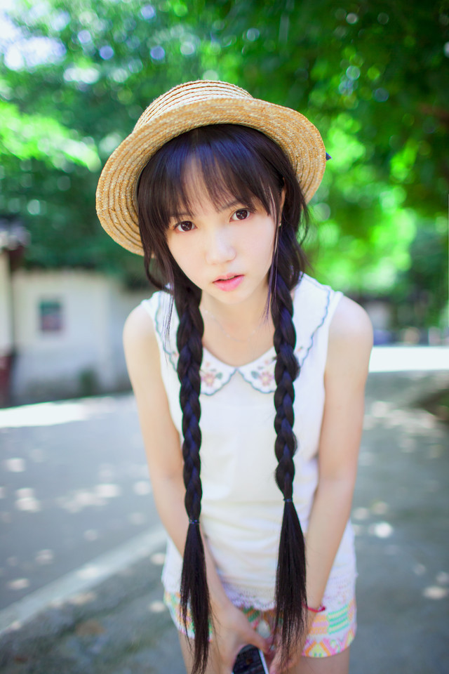 清新马尾辫少女的夏季