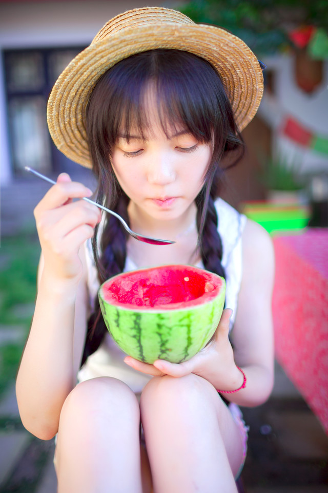 清新马尾辫少女的夏季