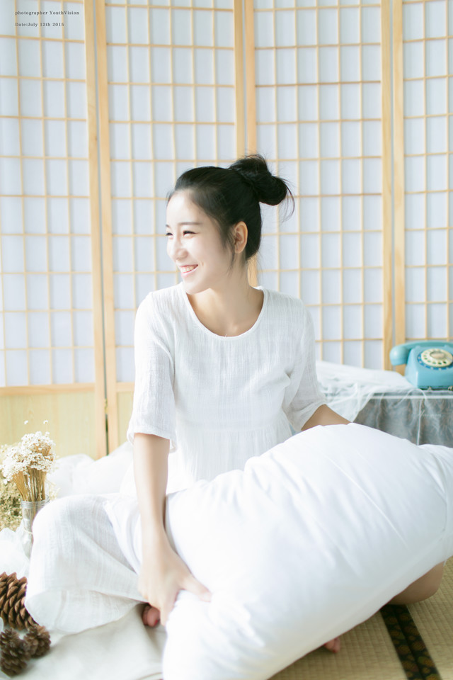 气质美女周末的闲暇时间