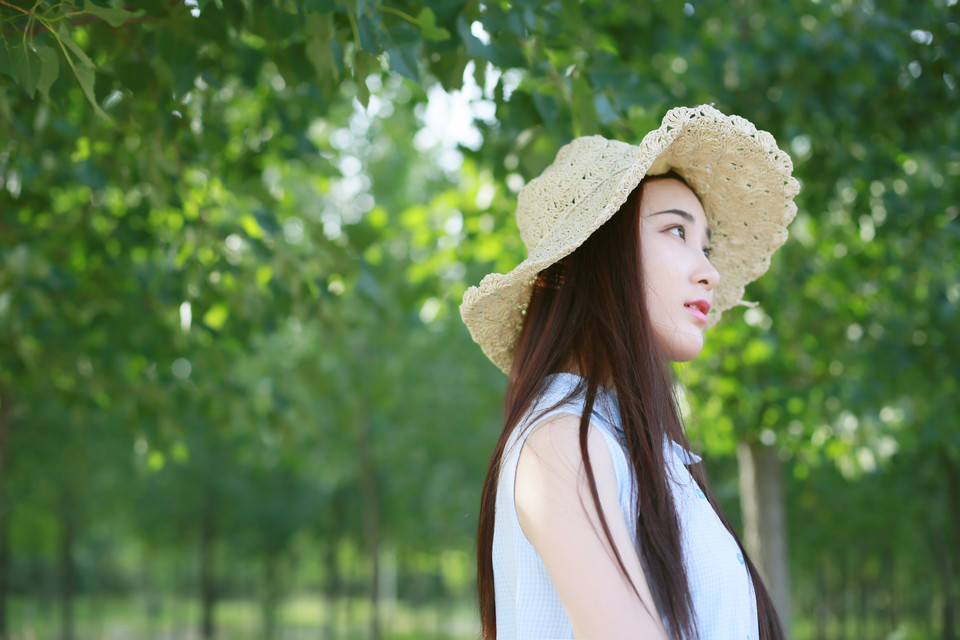 小清新女孩的阳光夏日