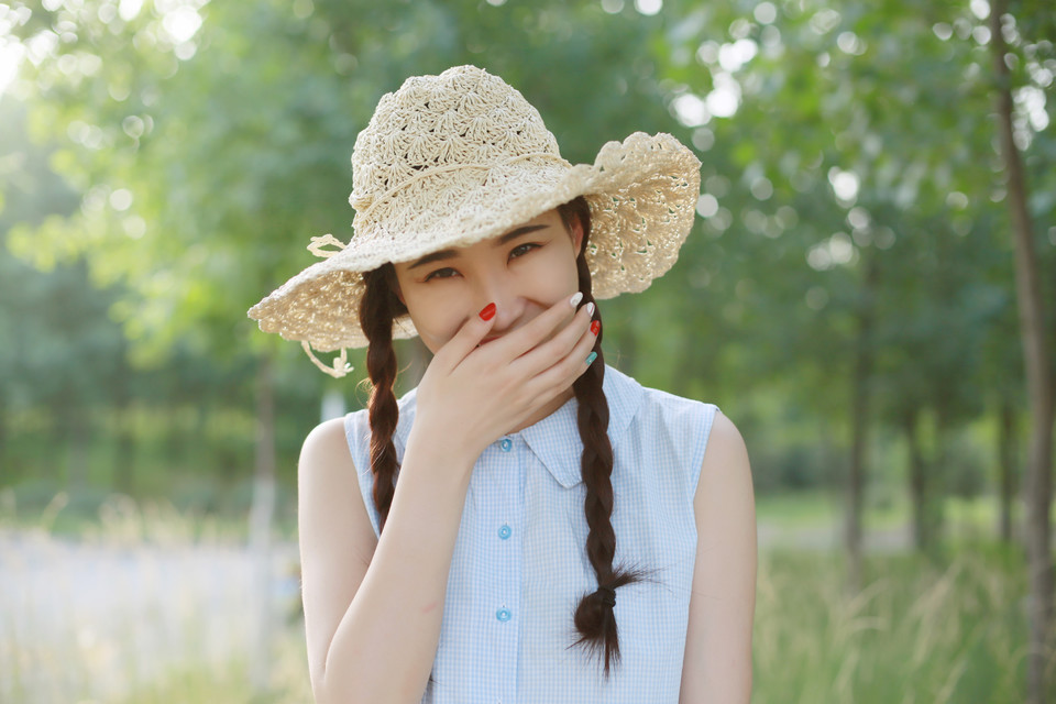 小清新女孩的阳光夏日