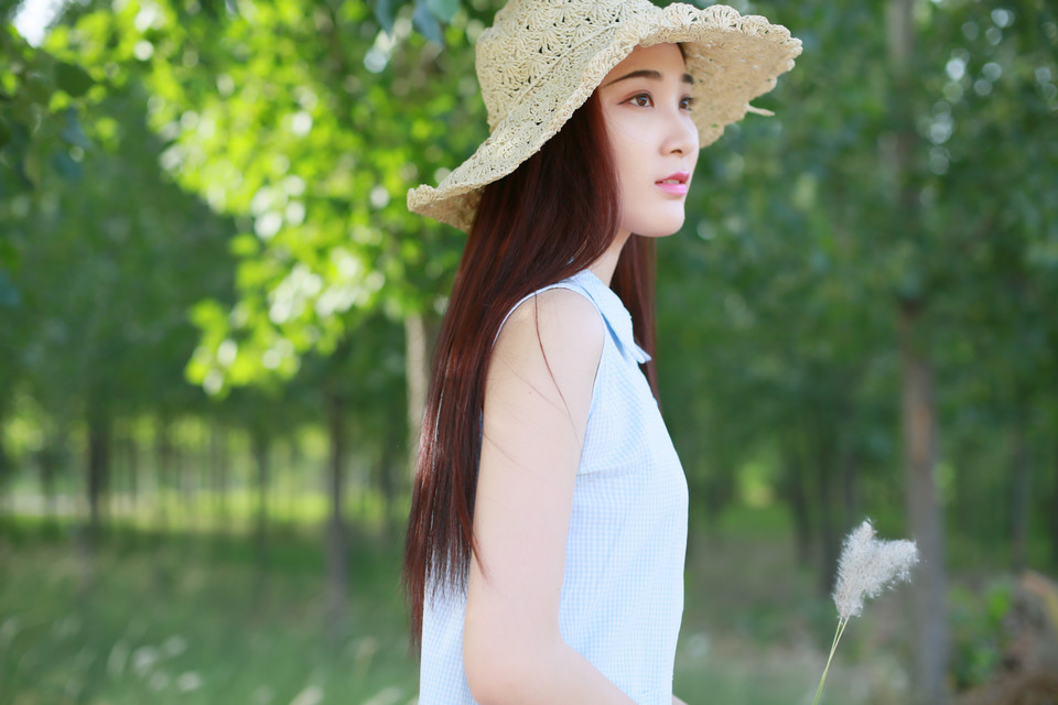 小清新女孩的阳光夏日