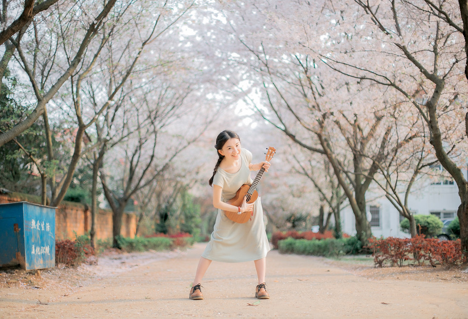 樱花少女清纯美好