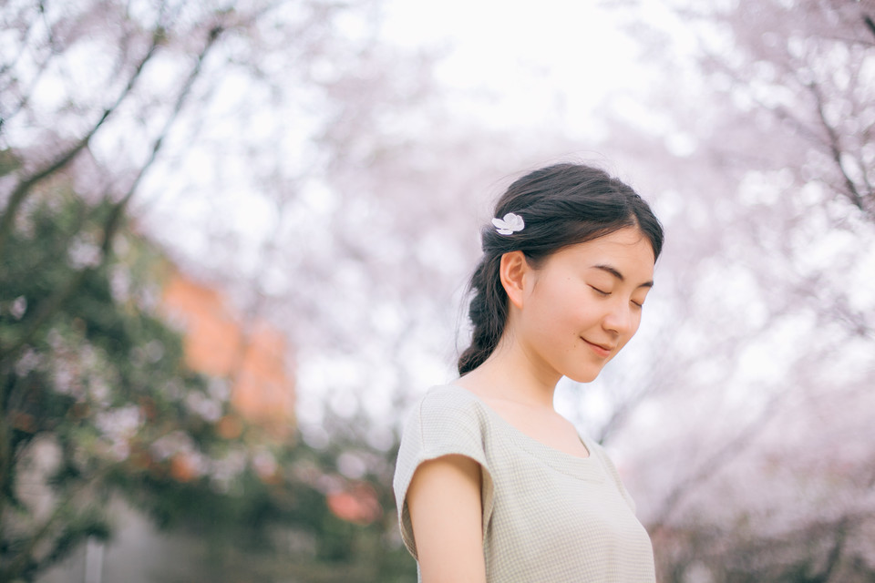 樱花少女清纯美好