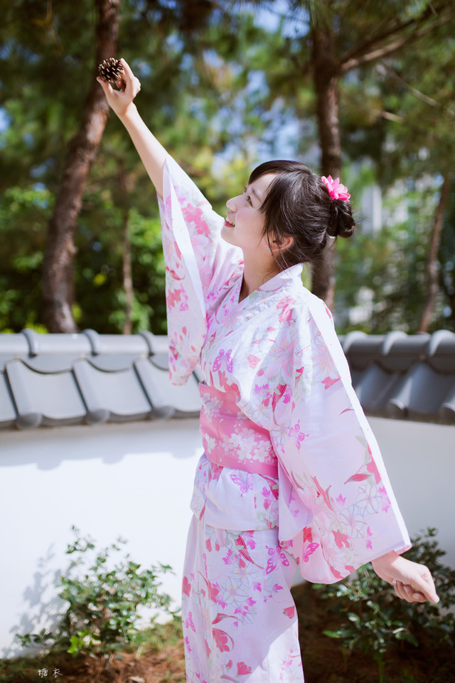 小清新唯美女神和服写真