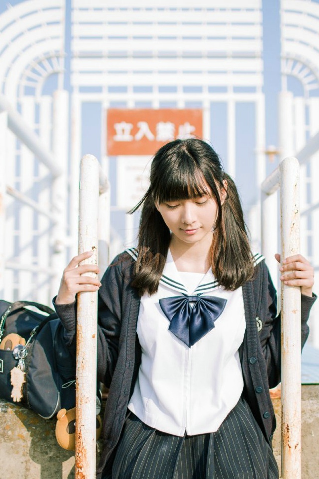 日系少女校服清纯写真