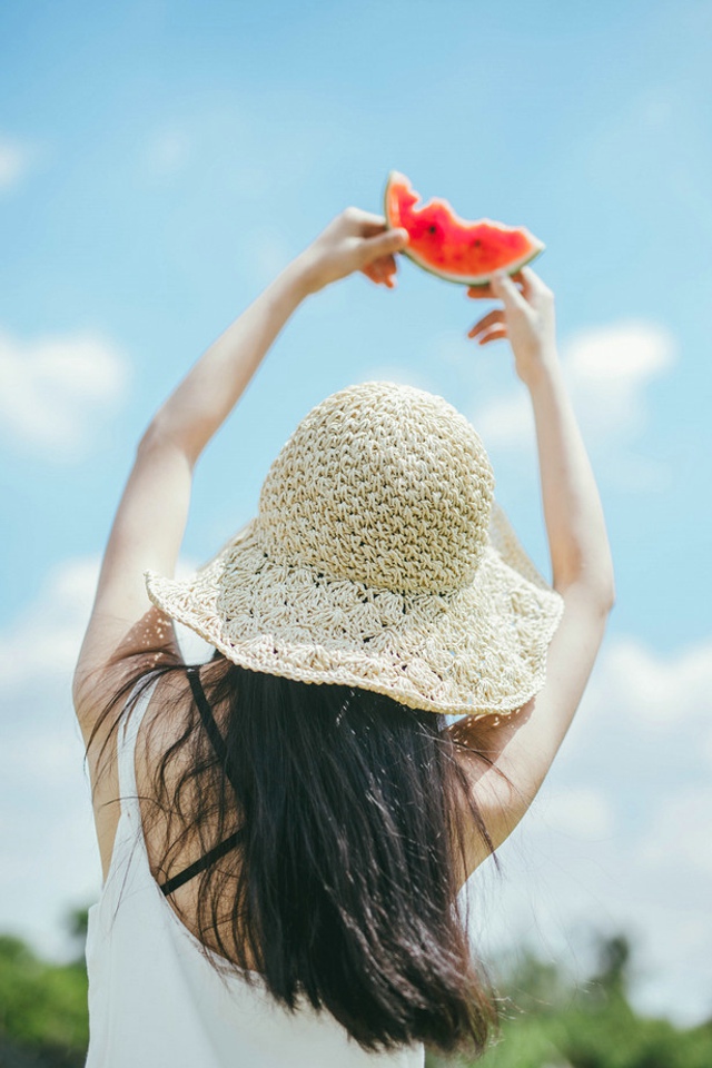 清新单纯美女夏日写真