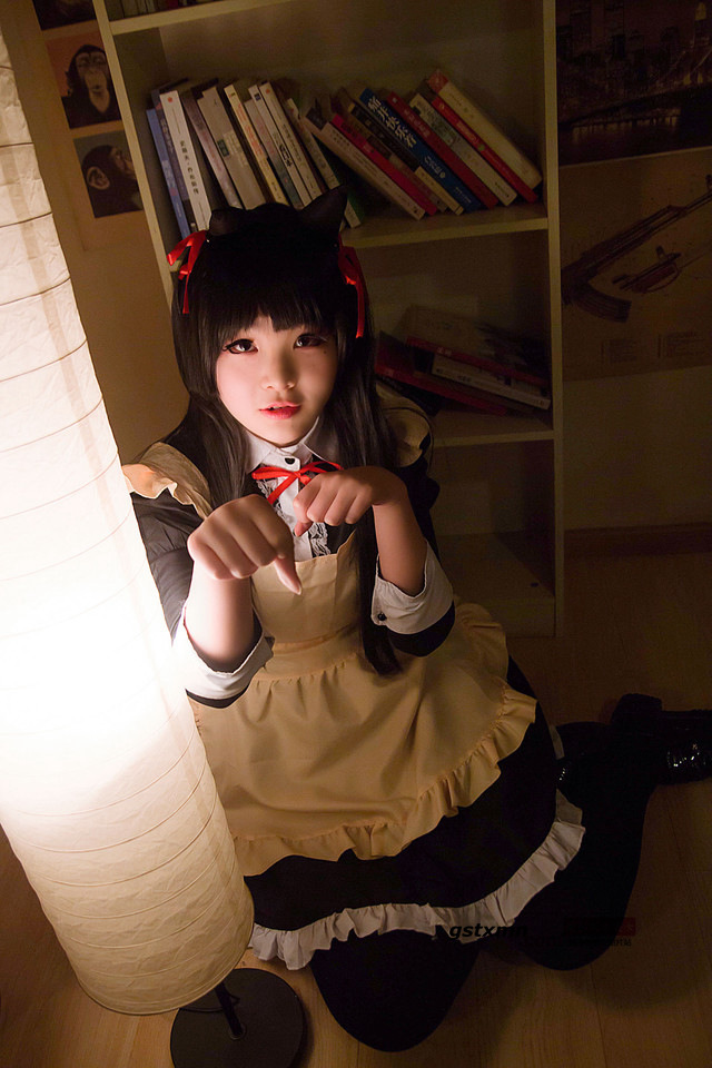 甜美女孩可爱小萌猫cosplay