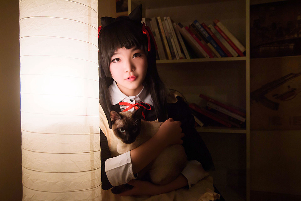 甜美女孩可爱小萌猫cosplay