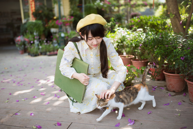 清纯美女初恋般清新可爱