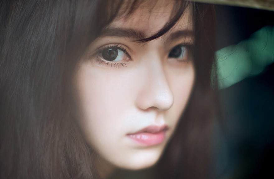 烈日下森女系少女唯美校园清新写真