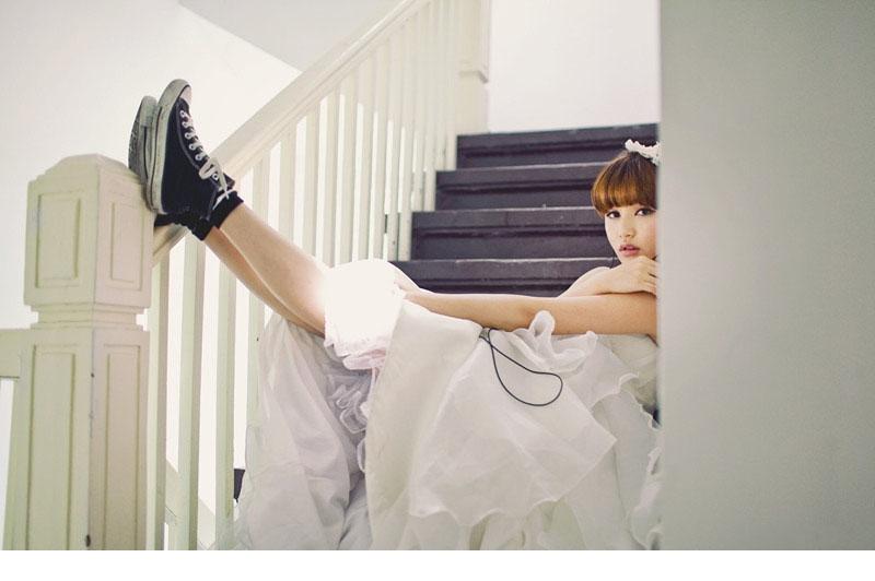 个性小新娘唯美另类婚纱照