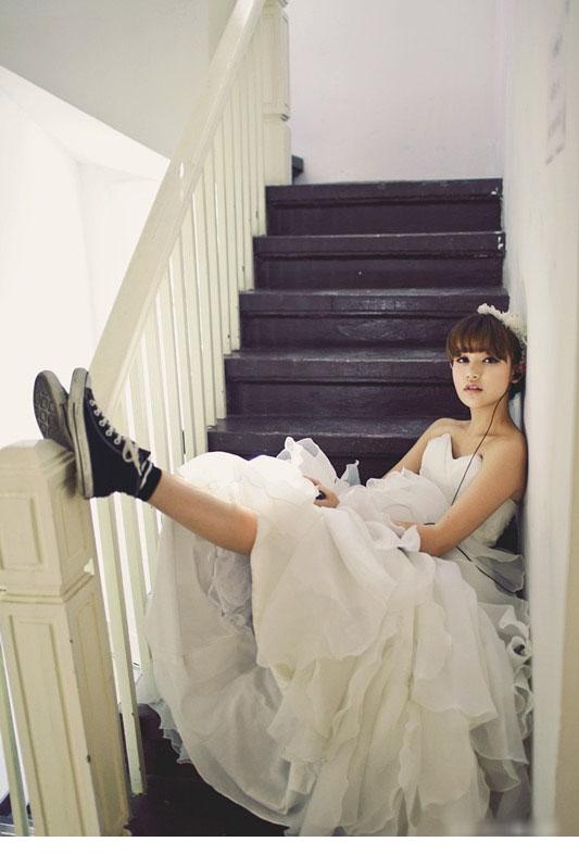 个性小新娘唯美另类婚纱照