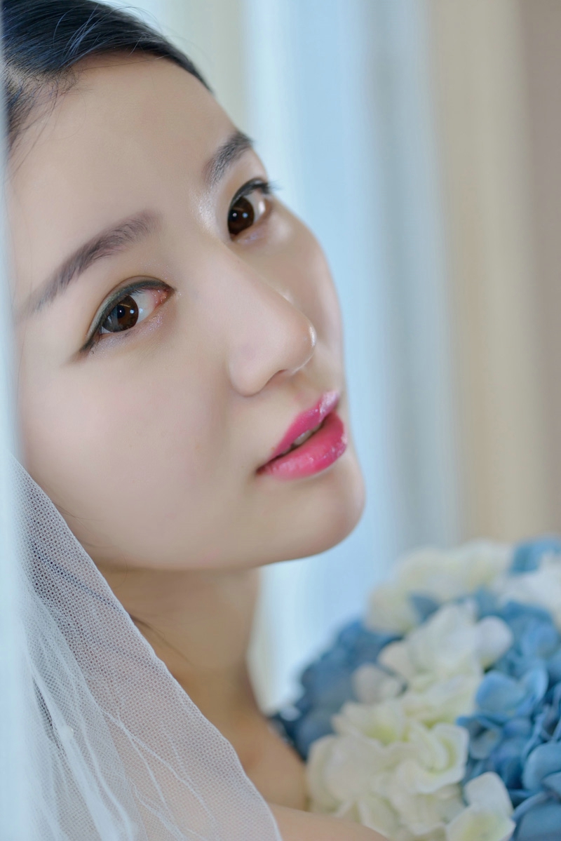 美丽的白沙新娘美女林萧养眼迷人