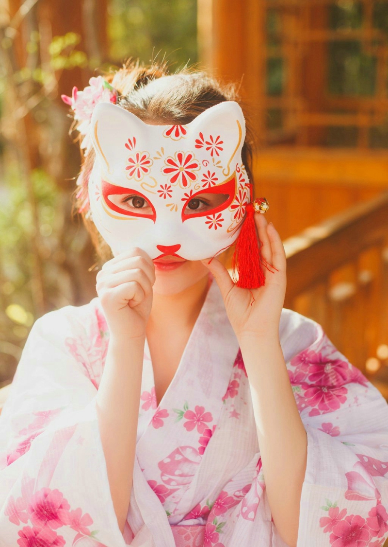 日系和服粉嫩甜美活力阳光写真
