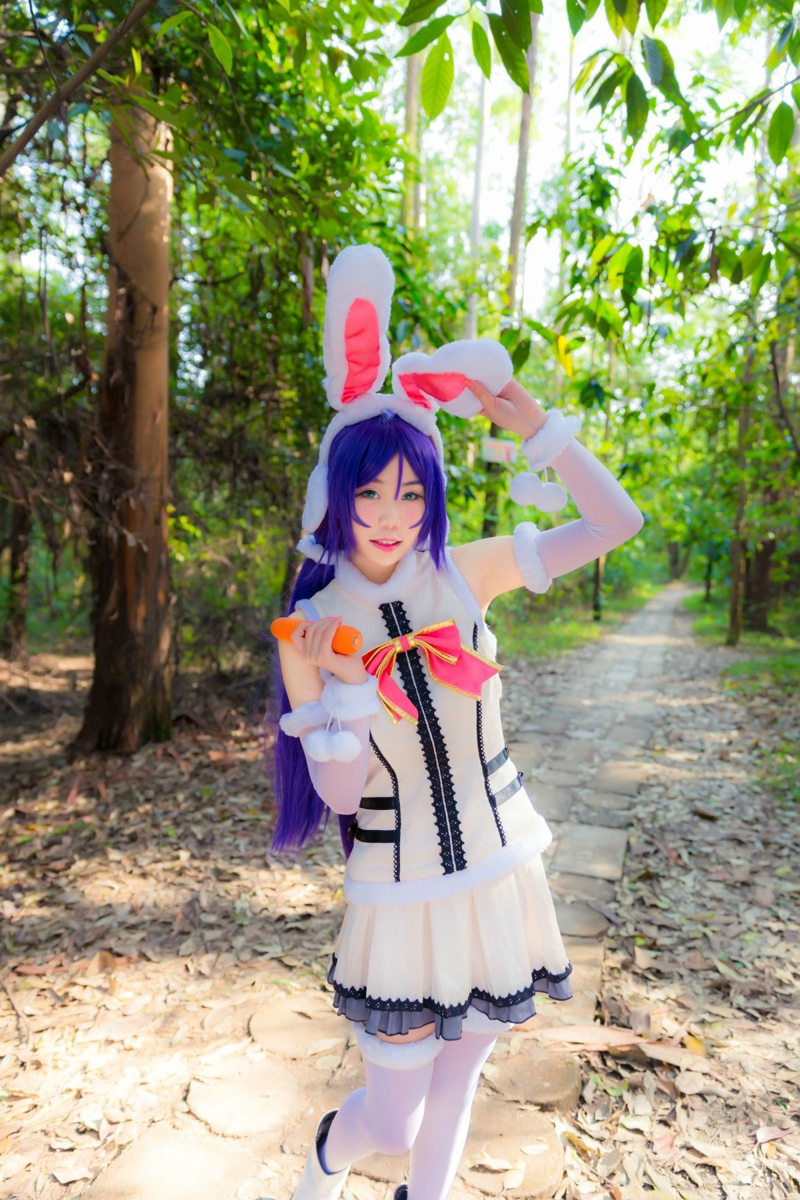 LoveLive猫扑性爱少女东条希兔子卡牌觉醒cos