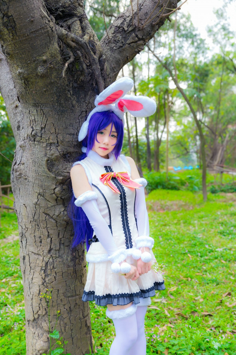 LoveLive猫扑性爱少女东条希兔子卡牌觉醒cos