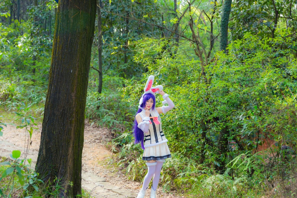 LoveLive猫扑性爱少女东条希兔子卡牌觉醒cos