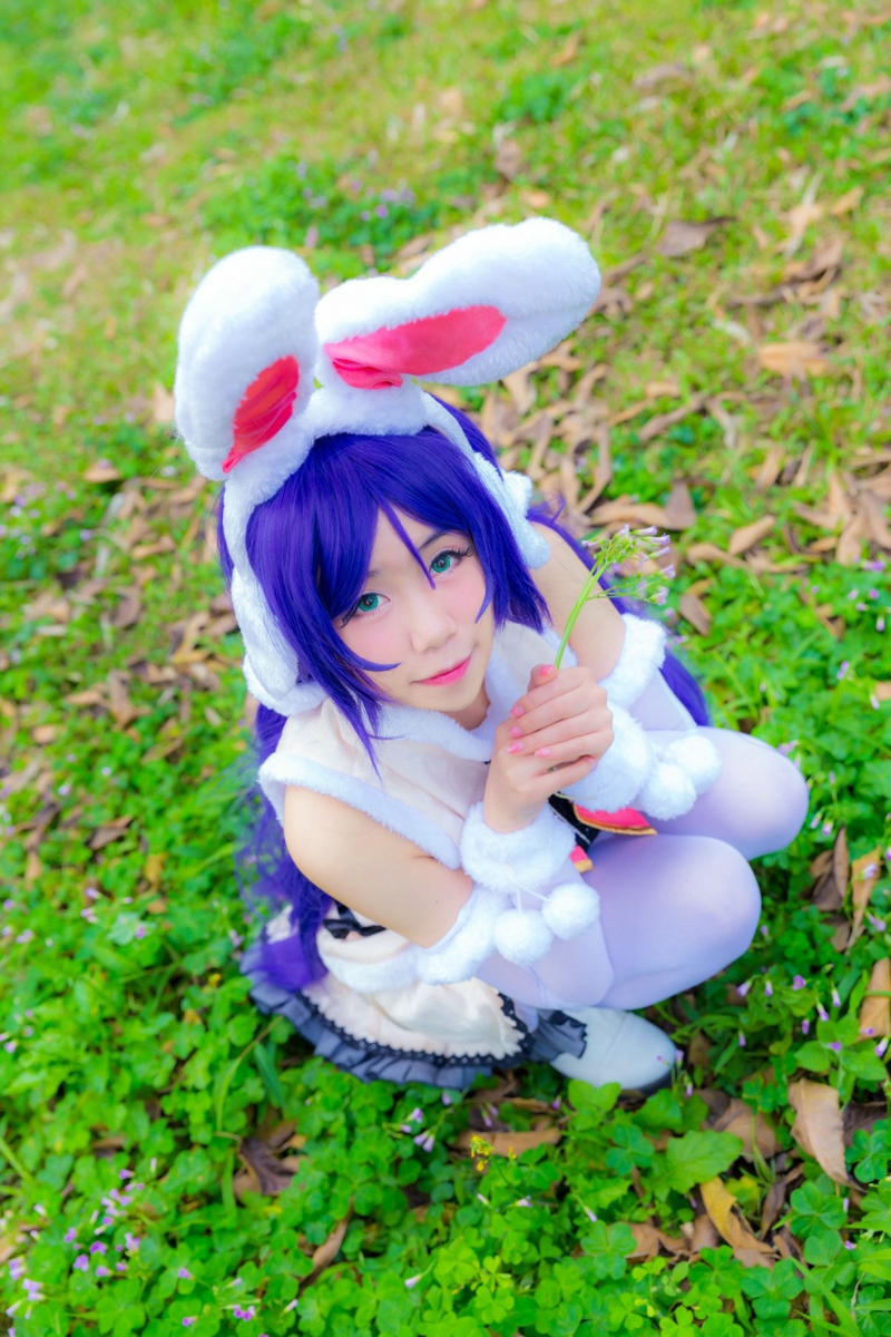 LoveLive猫扑性爱少女东条希兔子卡牌觉醒cos