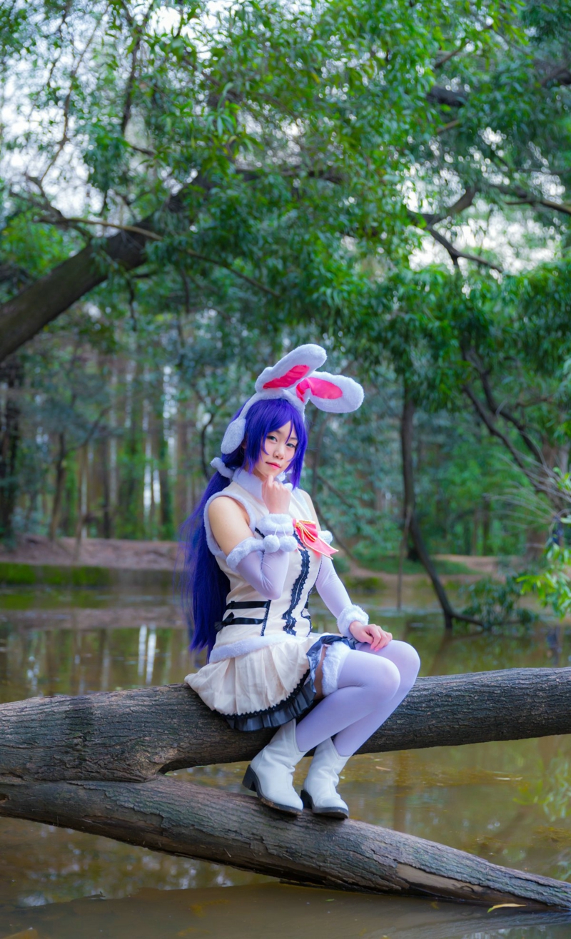LoveLive猫扑性爱少女东条希兔子卡牌觉醒cos