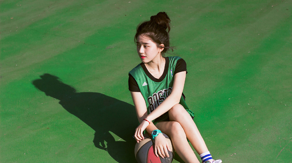 篮球少女青春写真活力四射