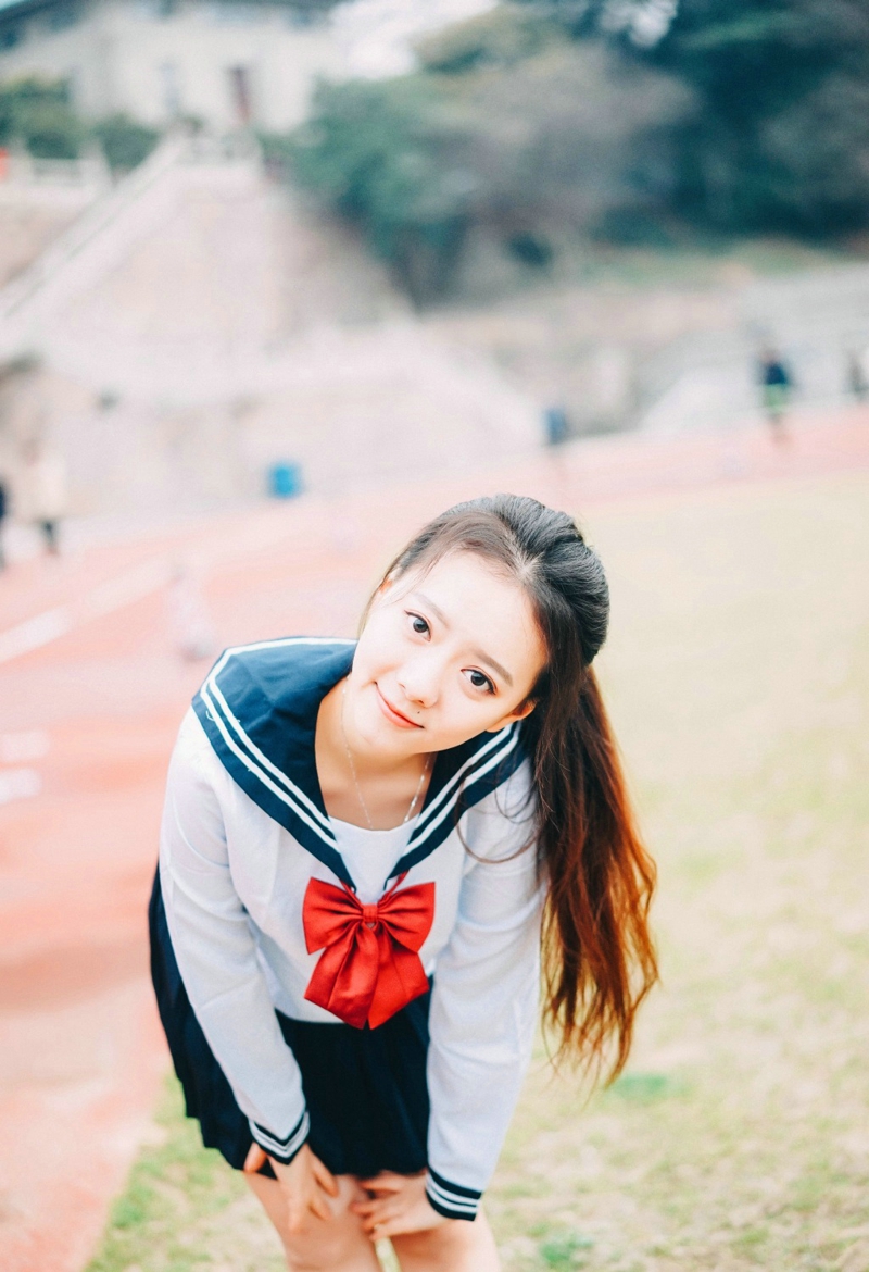 清新校花美女校园青春阳光活力十足