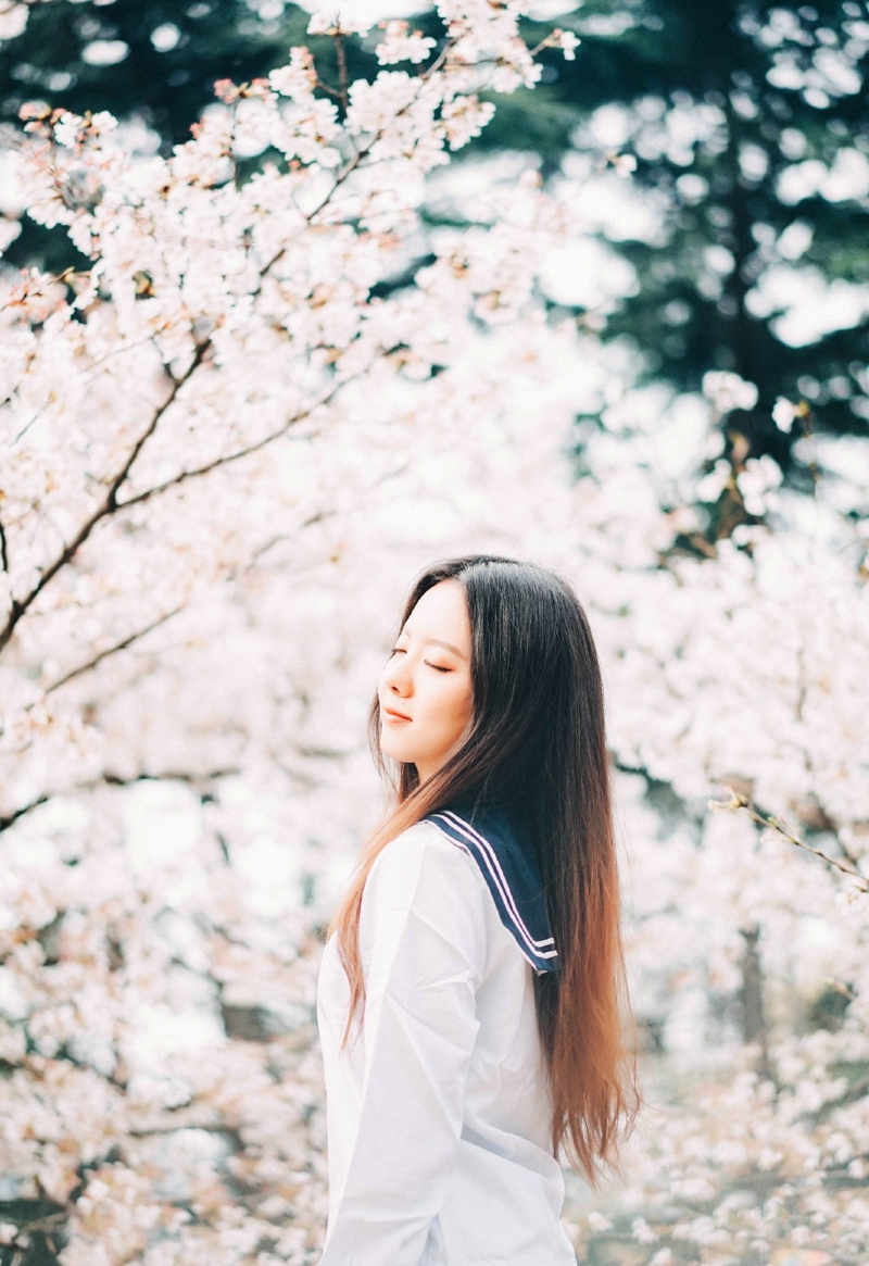 清新校花美女校园青春阳光活力十足