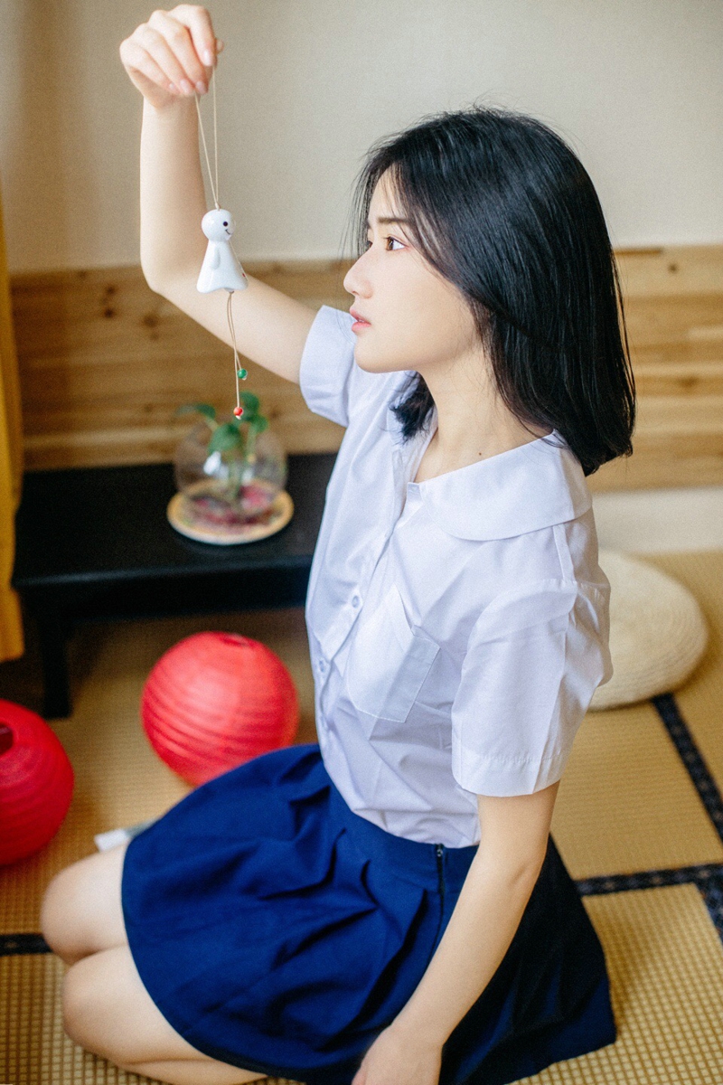 纯净校园妹子私房制服甜美悠闲时光