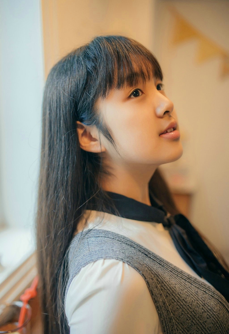 音乐少女私房素颜森系柔美文静可爱