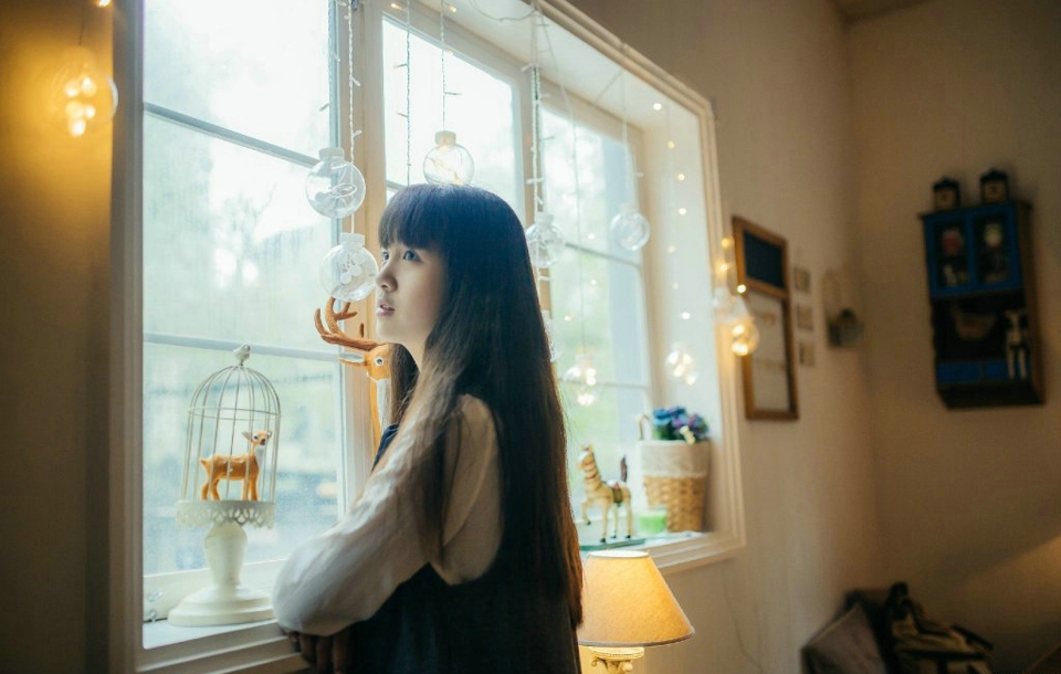 音乐少女私房素颜森系柔美文静可爱