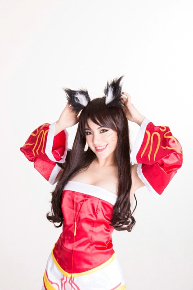 英雄联盟呆萌可爱女生百变英雄cosplay