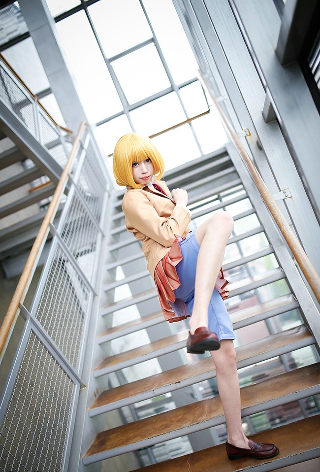 监狱学园绿川花校园制服cosplay