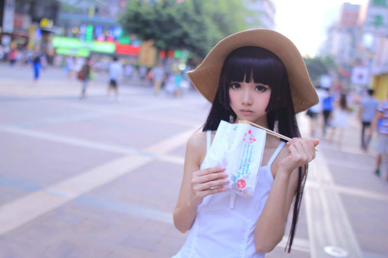 日系大眼卡哇伊萝莉五更琉璃cosplay呆萌可爱
