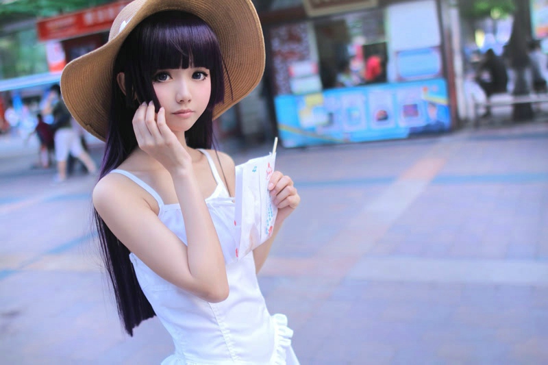 日系大眼卡哇伊萝莉五更琉璃cosplay呆萌可爱