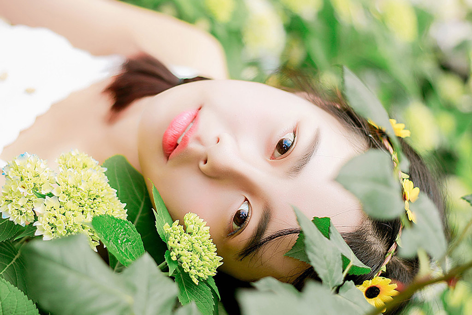 可爱花仙子甜美写真清新可人