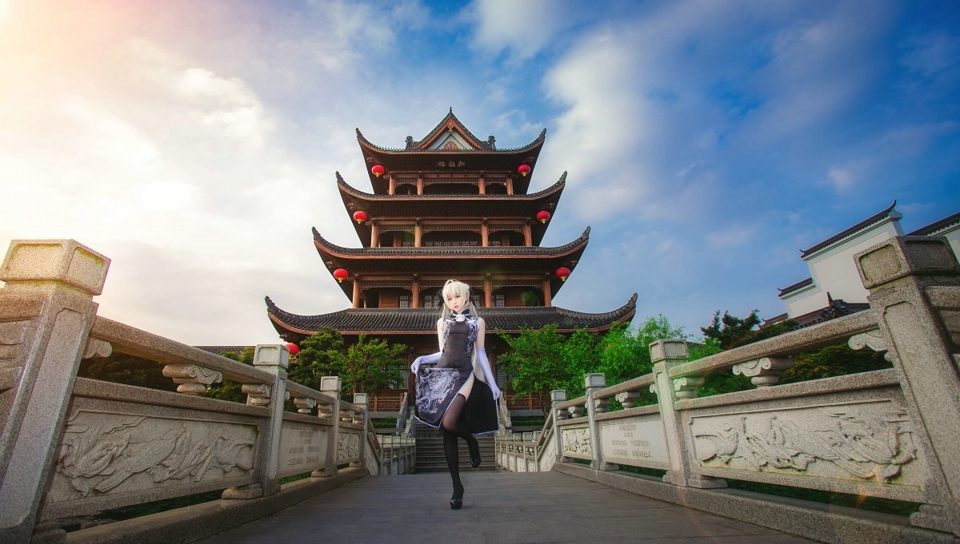 金瓶少女黑丝旗袍美女穹妹春日野穹