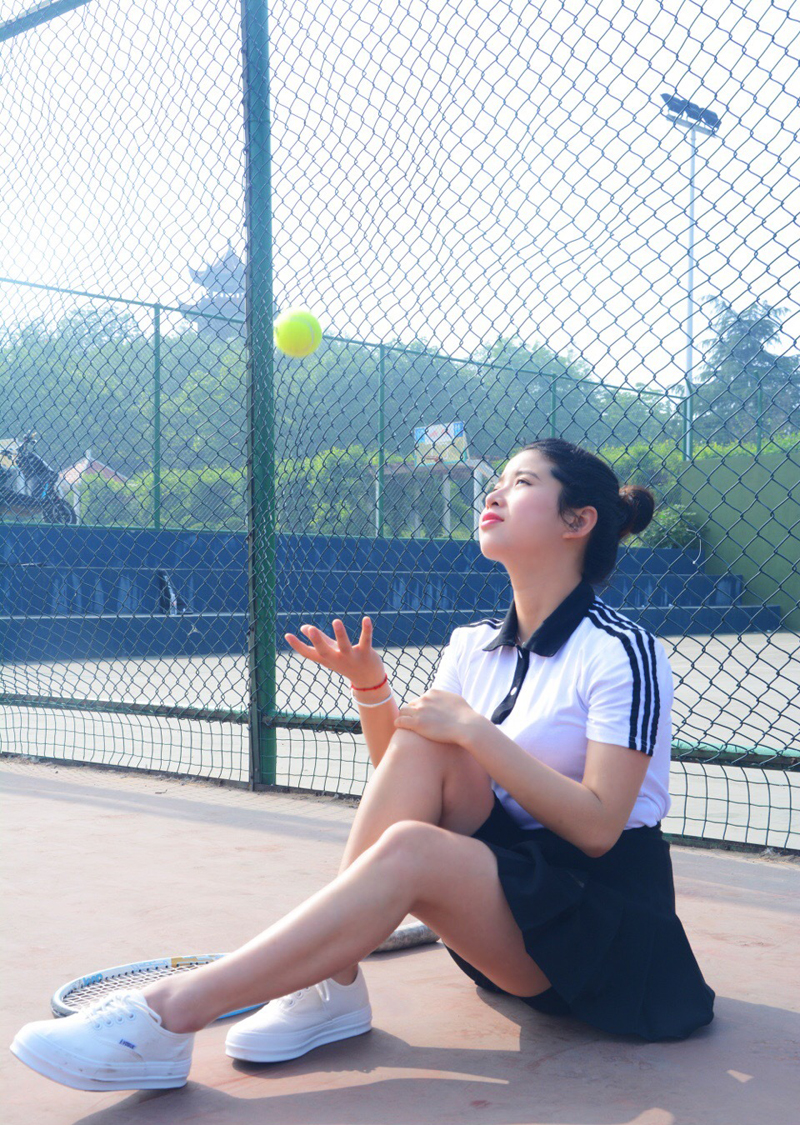 活力少女网球写真运动可人